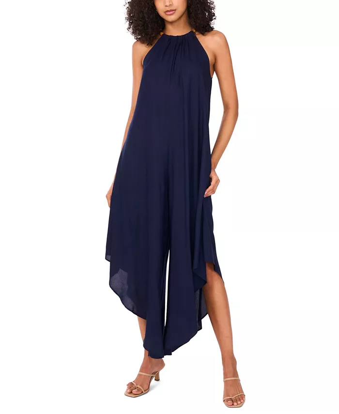 Женский комбинезон с асимметричным подолом и бисерной отделкой на бретелях MSK, синий
Женский комбинезон с асимметричным подолом и бисерной отделкой на бретелях MSK, синий