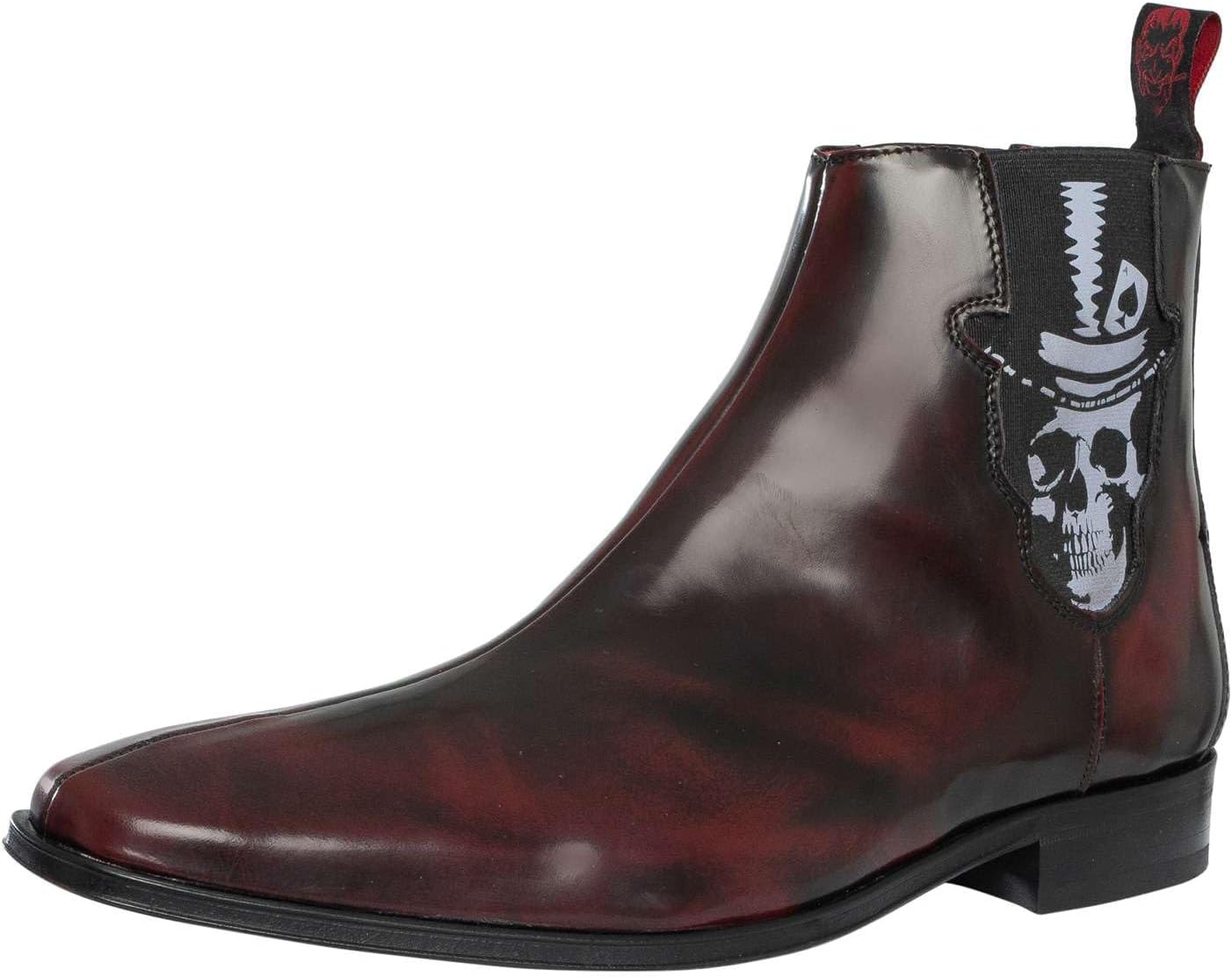 Мужские ботинки челси Jeffery West с принтом черепа, полированная кожа, бордовый цвет
Мужские ботинки челси Jeffery West с принтом черепа, полированная кожа, бордовый цвет