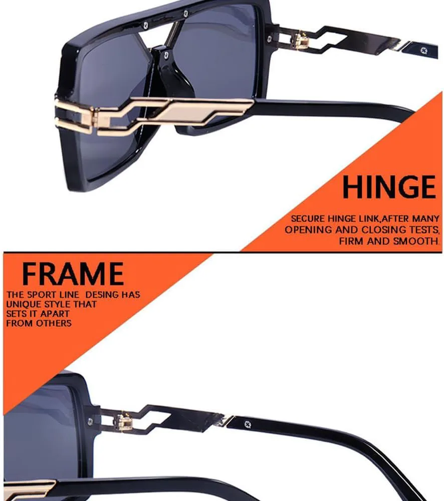 Модные ретро-солнцезащитные очки большого размера для женщин и мужчин, роскошные солнцезащитные очки для женщин с защитой от УФ-излучения UV400 TKKTLLT, Black Black
Модные ретро-солнцезащитные очки большого размера для женщин и мужчин, роскошные солнцезащитные очки для женщин с защитой от УФ-излучения UV400 TKKTLLT, Black Black