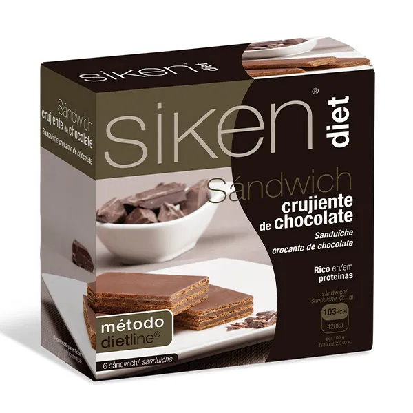 Вафельное печенье с высоким содержанием белка Diet Sándwich Crujiente De Chocolate Siken, 6 UD
Вафельное печенье с высоким содержанием белка Diet Sándwich Crujiente De Chocolate Siken, 6 UD