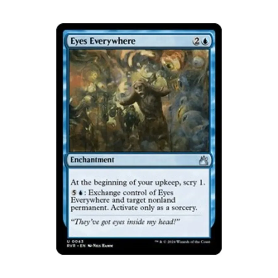 CCG Глаза повсюду (U), MTG - Ravnica Remastered
CCG Глаза повсюду (U), MTG - Ravnica Remastered