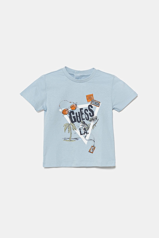 Хлопковая футболка для малышей Guess, синий
Хлопковая футболка для малышей Guess, синий