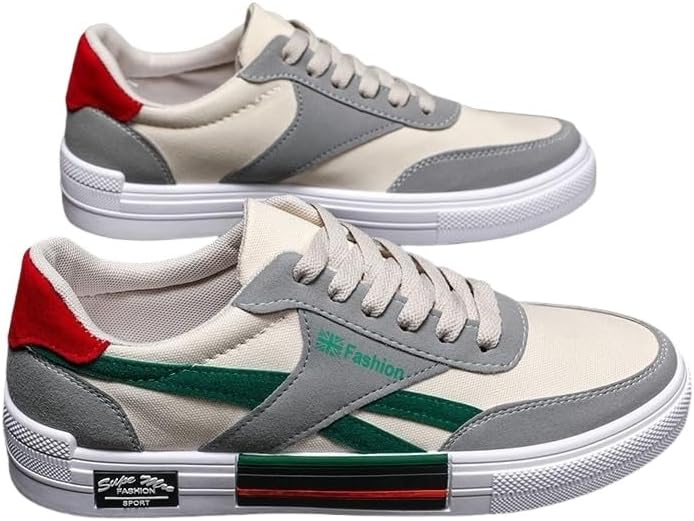 Мужские кроссовки из холщовой ткани с цветными вставками - низкие спортивные обувь для активного отдыха, универсальная повседневная спортивная обувь Clolinde, зеленый
Мужские кроссовки из холщовой ткани с цветными вставками - низкие спортивные обувь для активного отдыха, универсальная повседневная спортивная обувь Clolinde, зеленый