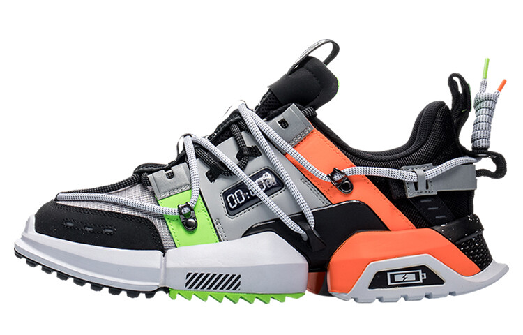 Pan Gu Lifestyle Shoes Men Low-Top, мужские кроссовки, Серый/Зеленый/Черный Lining 
Pan Gu Lifestyle Shoes Men Low-Top, мужские кроссовки, Серый/Зеленый/Черный Lining