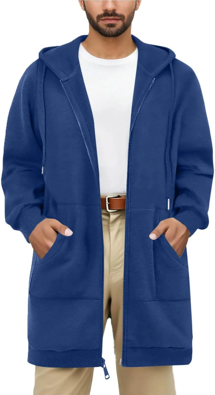 Толстовка с капюшоном для мужчин, утепленная флисом, на молнии, с карманами
Толстовка с капюшоном для мужчин, утепленная флисом, на молнии, с карманами