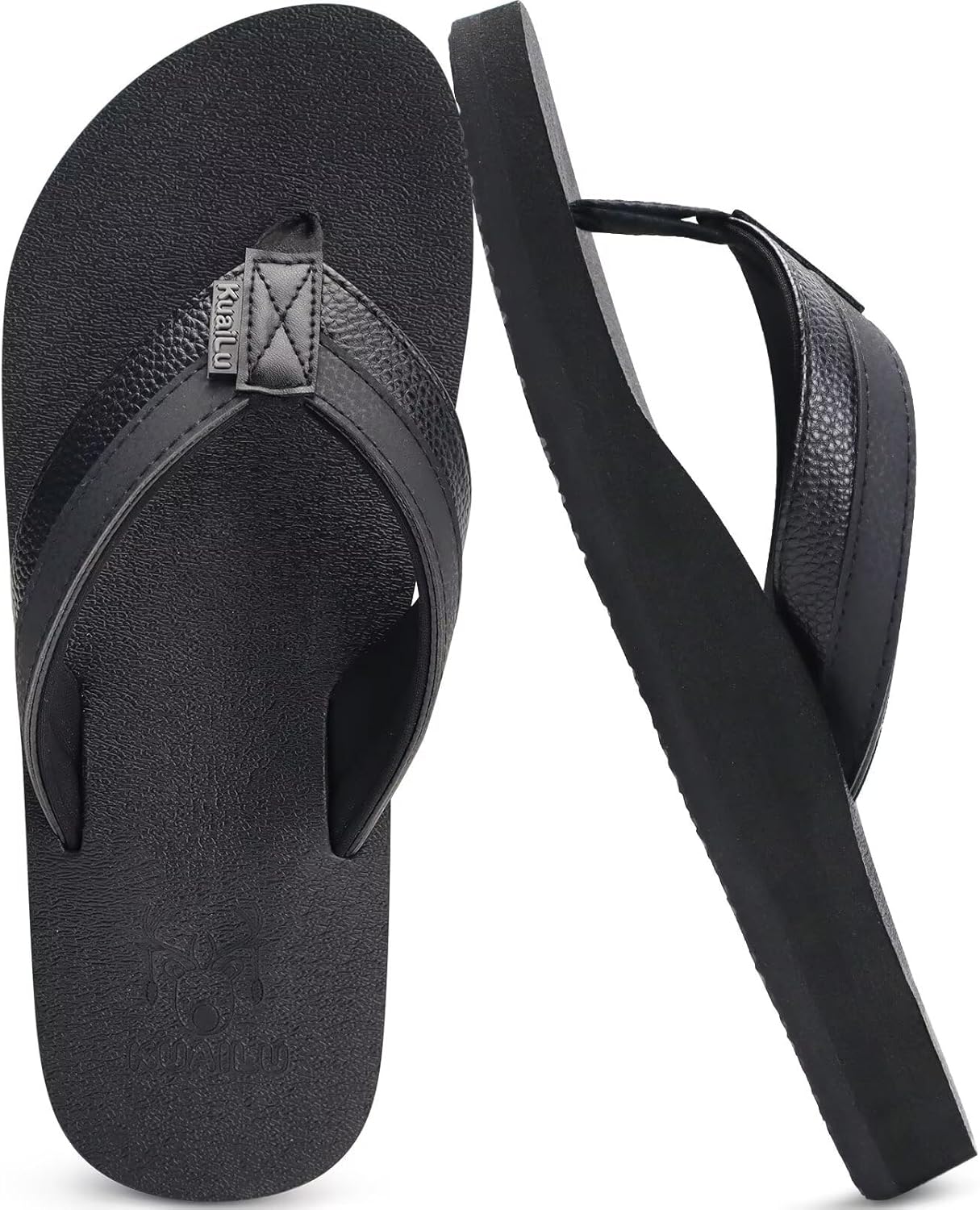 Мужские шлепанцы KuaiLu для йоги из кожзама с поддержкой свода стопы, удобной амортизирующей подошвой, для ходьбы, сандалии-вьетнамки без застежек для дома и улицы, черный
Мужские шлепанцы KuaiLu для йоги из кожзама с поддержкой свода стопы, удобной амортизирующей подошвой, для ходьбы, сандалии-вьетнамки без застежек для дома и улицы, черный