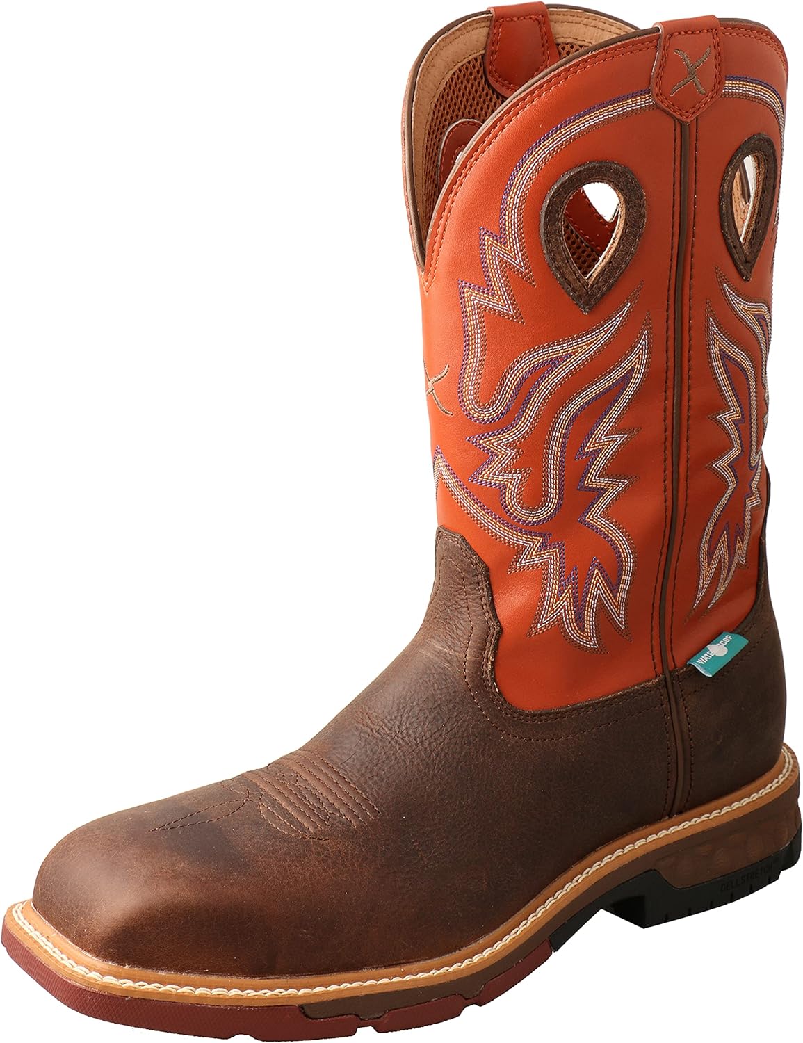 Мужские западные ботинки TWISTED X с 30 см алюминиевой носочной частью и технологией CellStretch, оранжевый/коричневый
Мужские западные ботинки TWISTED X с 30 см алюминиевой носочной частью и технологией CellStretch, оранжевый/коричневый