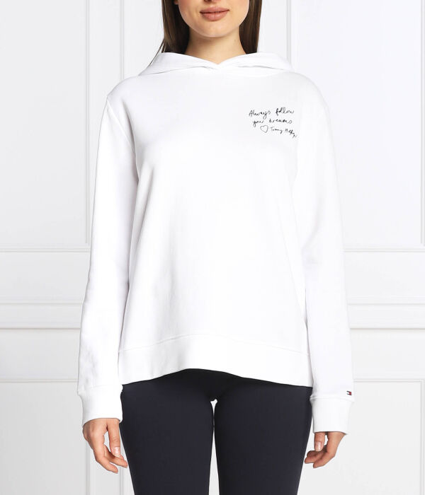 Толстовка женская Tommy Hilfiger с капюшоном и надписью, белый
Толстовка женская Tommy Hilfiger с капюшоном и надписью, белый