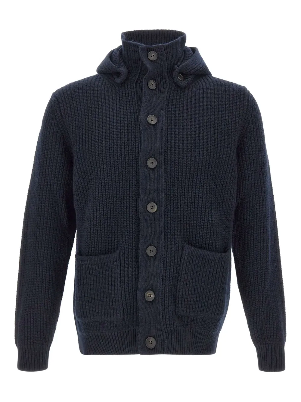 Кардиган с капюшоном в рубчик Filippo De Laurentiis, синий
Кардиган с капюшоном в рубчик Filippo De Laurentiis, синий