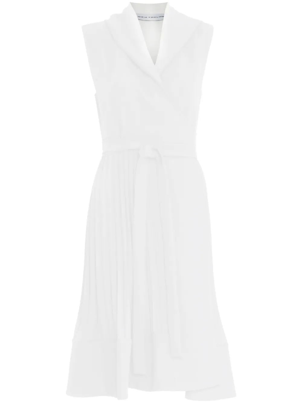Плиссированное платье мини с запахом Gloria Coelho, белый
Плиссированное платье мини с запахом Gloria Coelho, белый