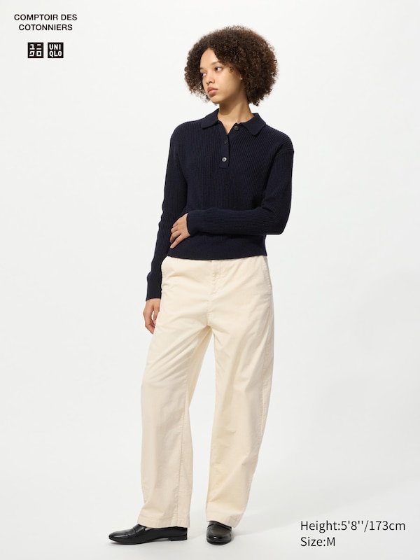 Вельветовые брюки с изогнутым кроем Uniqlo, 01 off white
Вельветовые брюки с изогнутым кроем Uniqlo, 01 off white