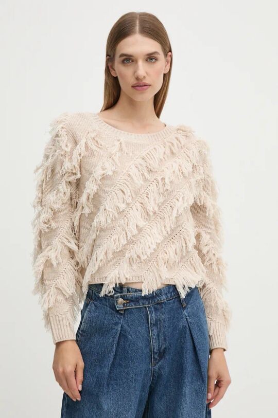 Свитер из смесовой шерсти Oui, бежевый
Свитер из смесовой шерсти Oui, бежевый