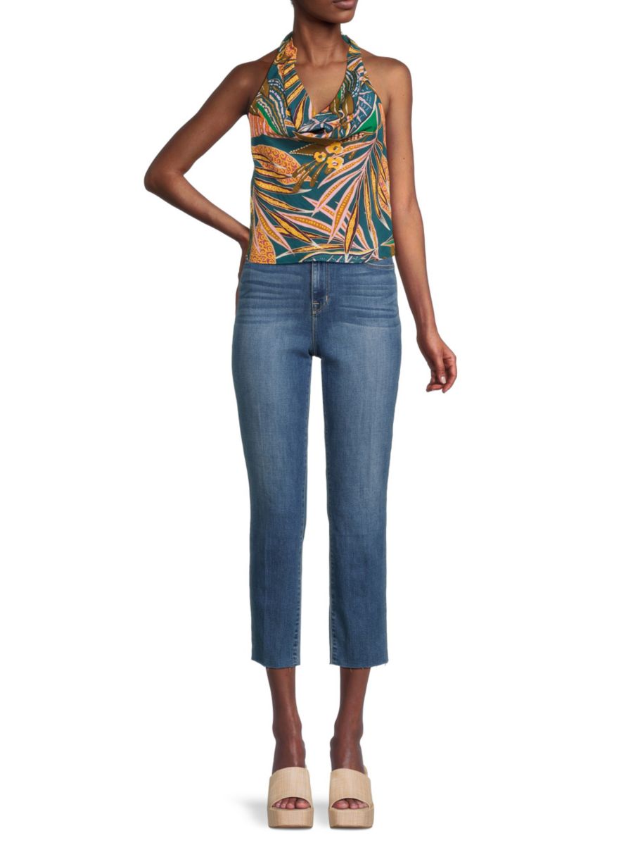 Топ с принтом и бретелькой через шею Renee C., цвет Teal
Топ с принтом и бретелькой через шею Renee C., цвет Teal