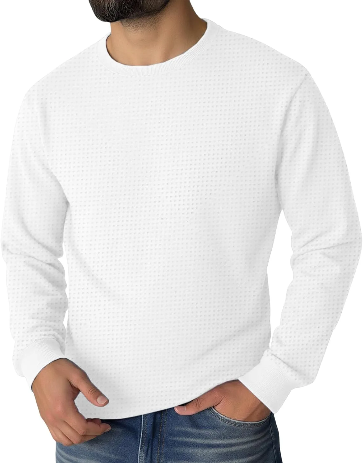 Свитер мужской Waffle Knitwear, длинный рукав, однотонный XDFVC
Свитер мужской Waffle Knitwear, длинный рукав, однотонный XDFVC