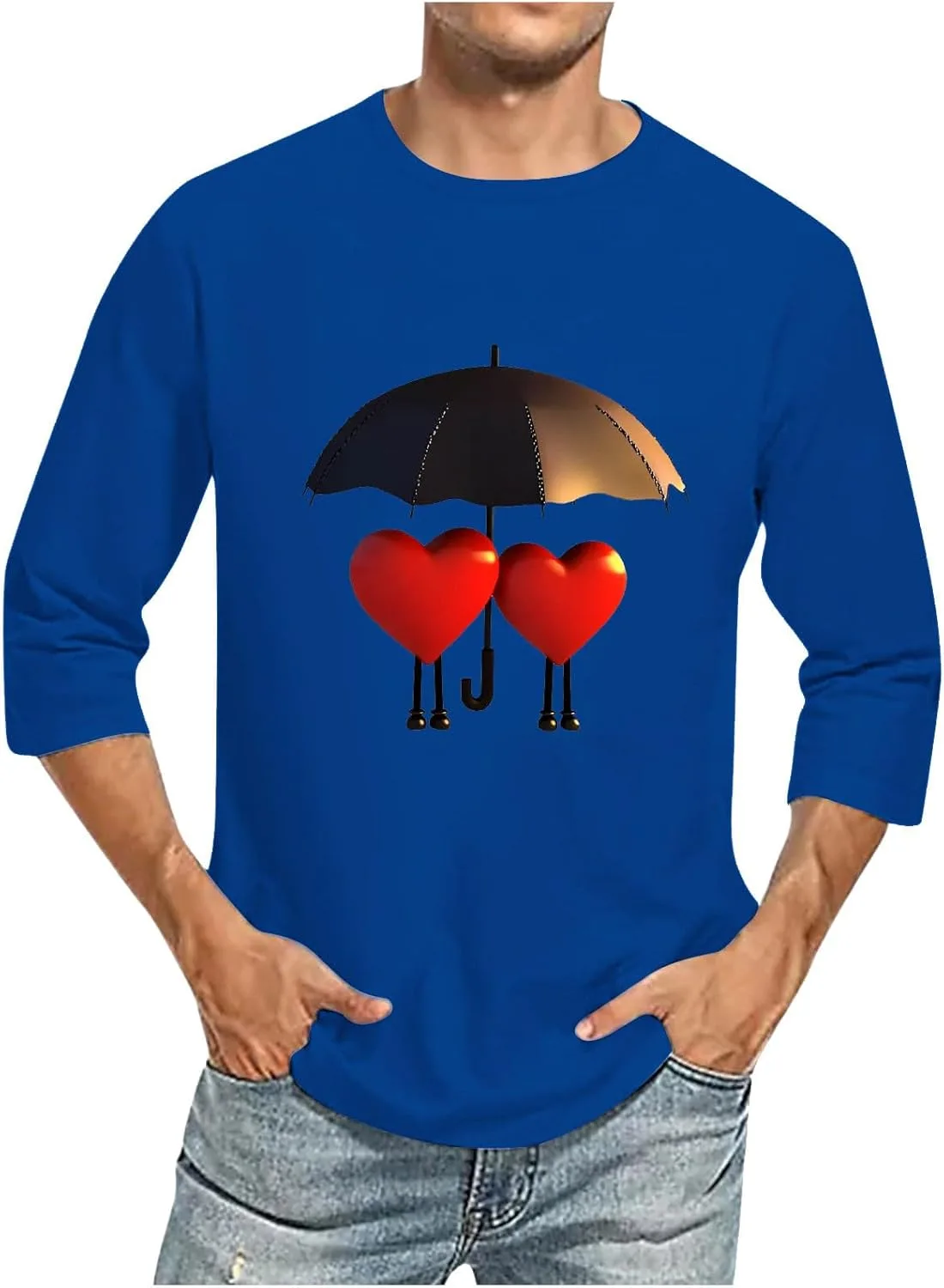 Мужская футболка с коротким рукавом и принтом Love Umbrella and Hearts
Мужская футболка с коротким рукавом и принтом Love Umbrella and Hearts