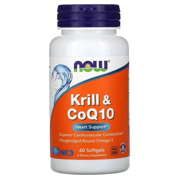 Масло криля и CoQ10 Now Foods, 60 капсул
Масло криля и CoQ10 Now Foods, 60 капсул