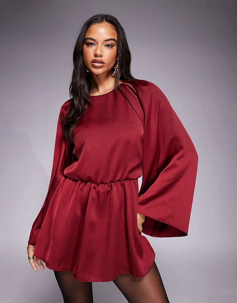 Атласный комбинезон с длинными рукавами и высоким воротом ASOS DESIGN ягодного цвета
Атласный комбинезон с длинными рукавами и высоким воротом ASOS DESIGN ягодного цвета