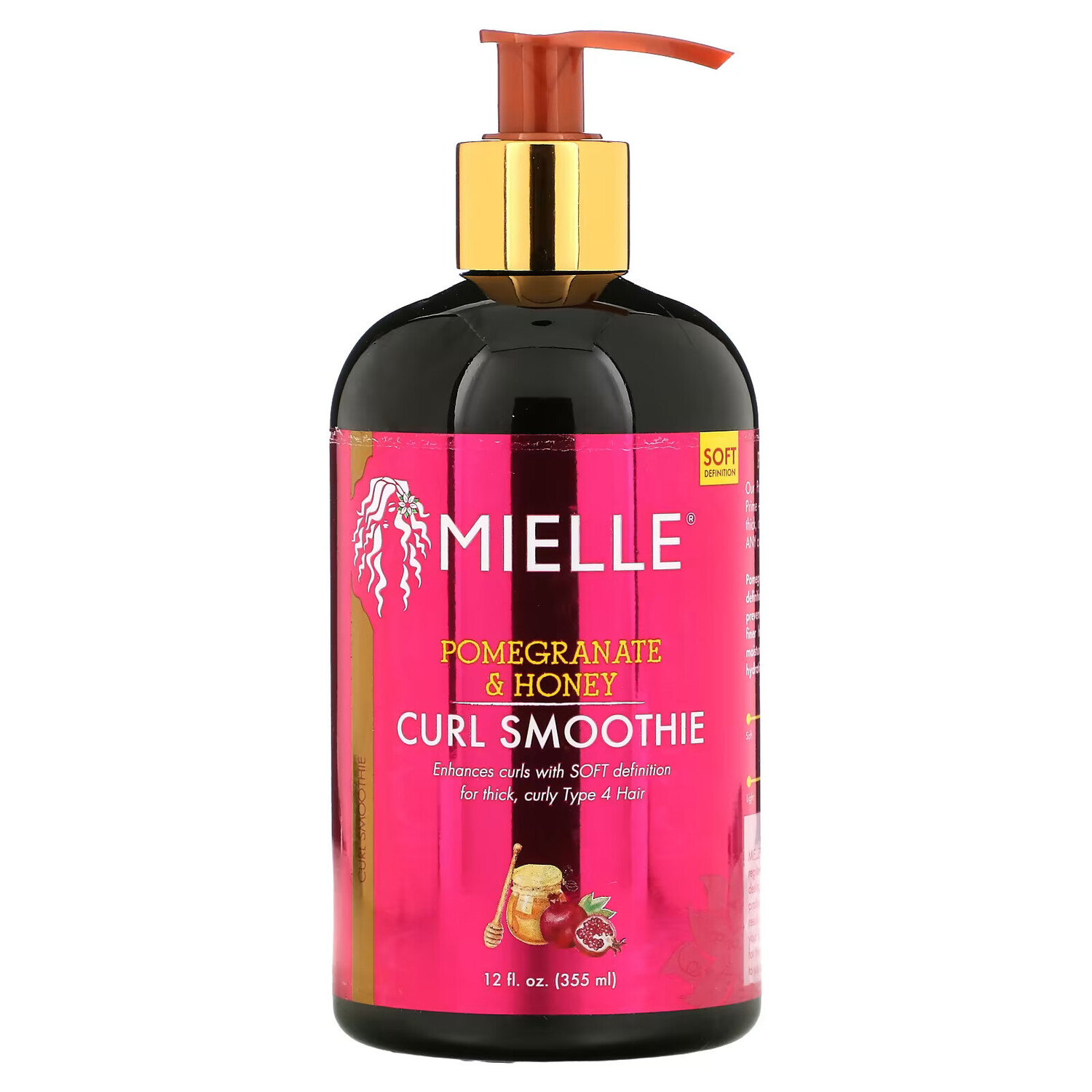 Mielle, Curl Smoothie, гранат и мед, 12 жидких унций (355 мл)
Mielle, Curl Smoothie, гранат и мед, 12 жидких унций (355 мл)