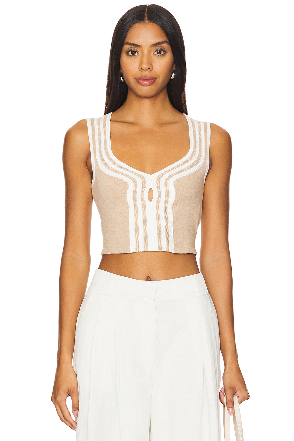 Шикарный трикотажный топ Sovere, белый
Шикарный трикотажный топ Sovere, белый