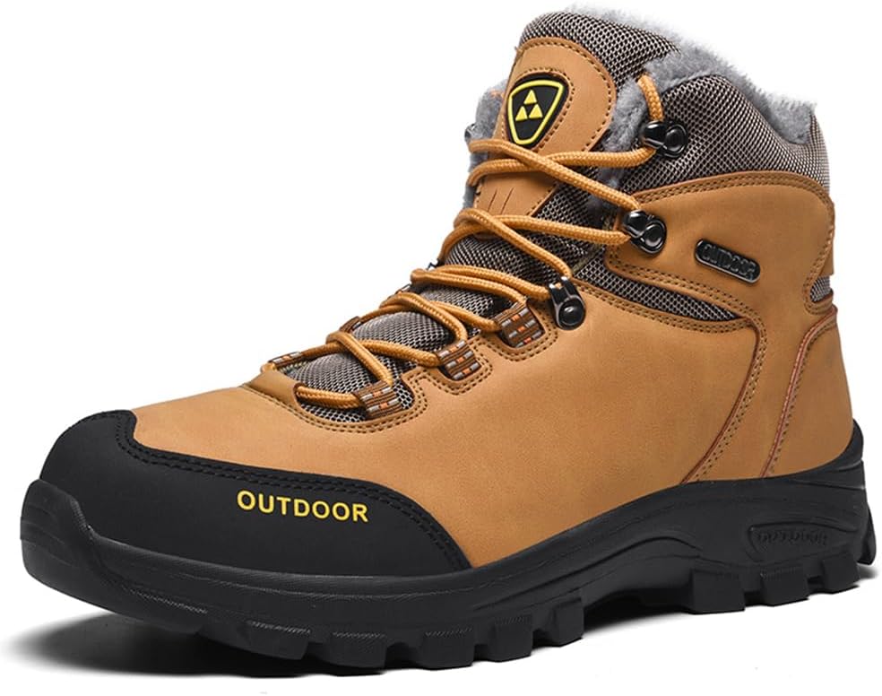 Мужские зимние ботинки с утепленной плюшевой подкладкой, кожаные ботинки до щиколотки, для зимы, на открытом воздухе, противоскользящие, для походов и прогулок Asifn, коричневый
Мужские зимние ботинки с утепленной плюшевой подкладкой, кожаные ботинки до щиколотки, для зимы, на открытом воздухе, противоскользящие, для походов и прогулок Asifn, коричневый