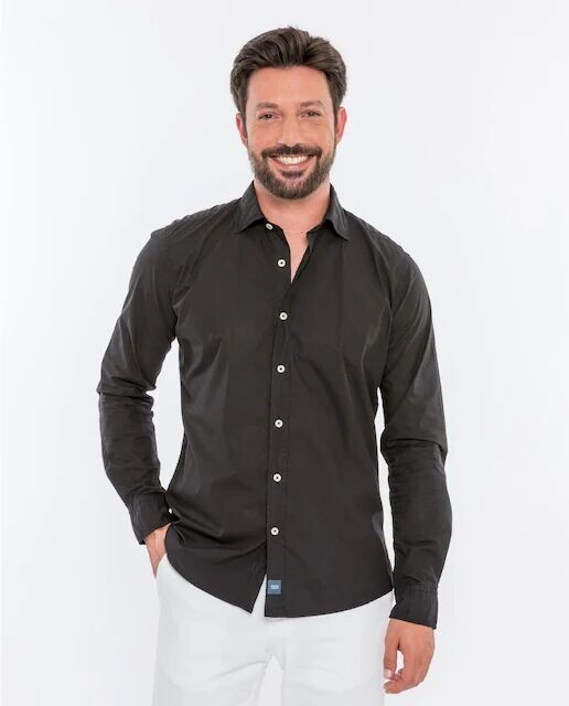 Мужская мягкая узкая рубашка из однотонного хлопка Wickett Jones, черный
Мужская мягкая узкая рубашка из однотонного хлопка Wickett Jones, черный