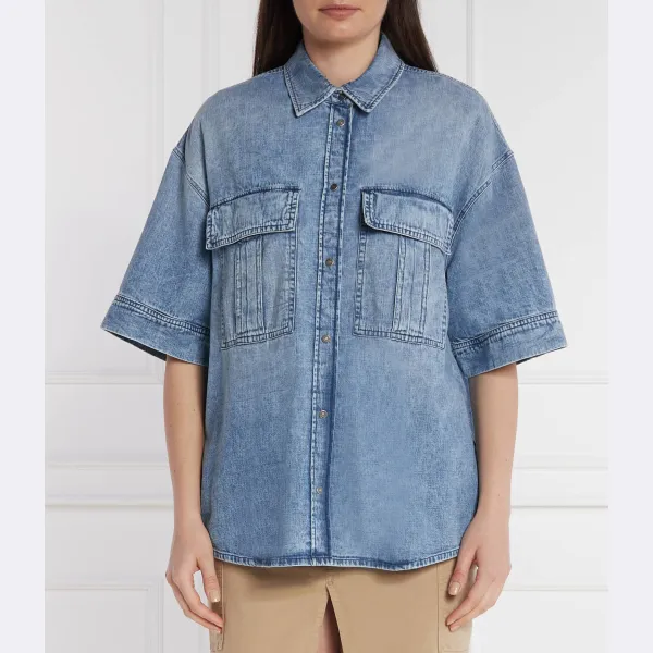 Джинсовая рубашка оверсайз Dondup - Made In Italy, синий
Джинсовая рубашка оверсайз Dondup - Made In Italy, синий