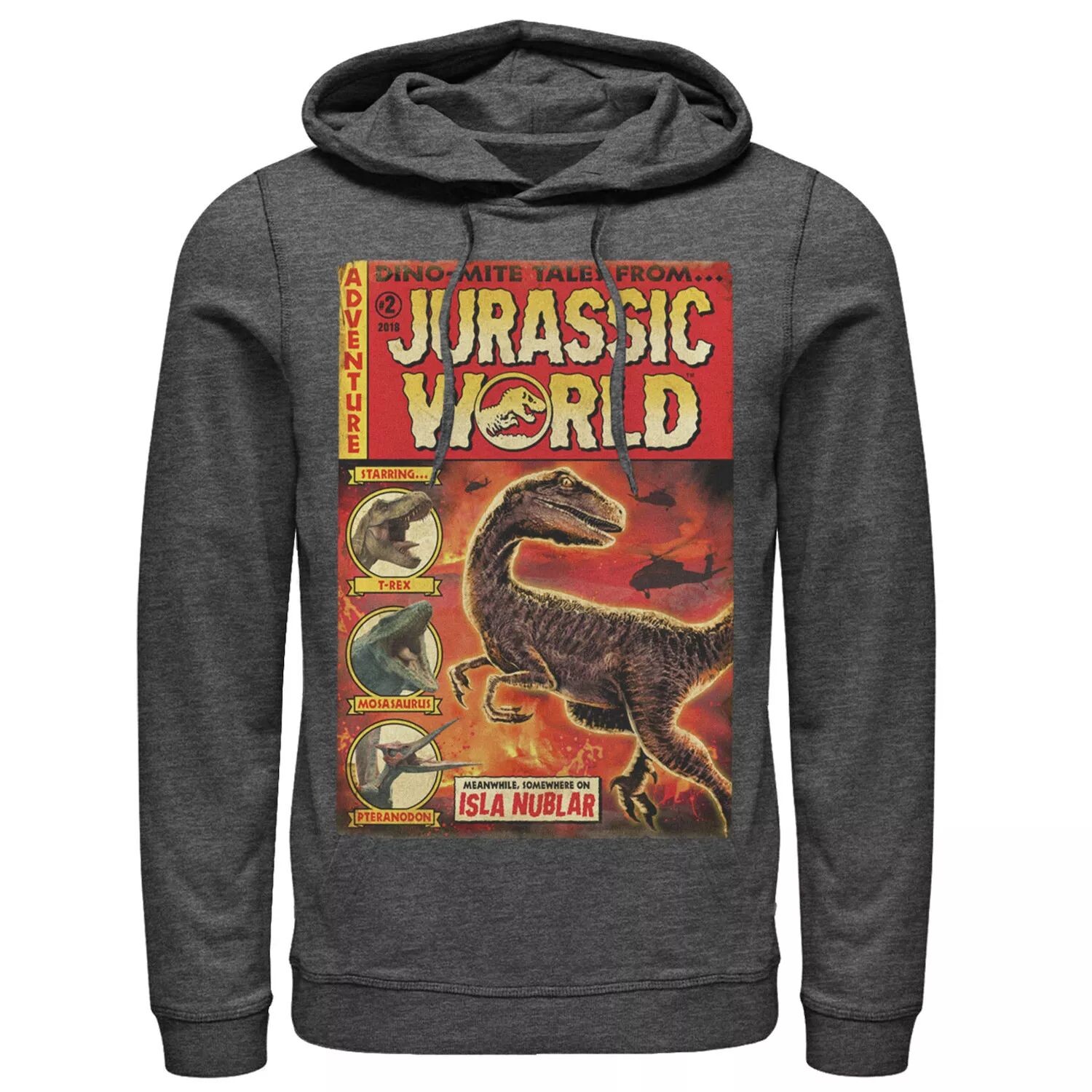 Мужская винтажная толстовка с капюшоном Jurassic World Two Dino-Mite Tales Licensed Character
Мужская винтажная толстовка с капюшоном Jurassic World Two Dino-Mite Tales Licensed Character