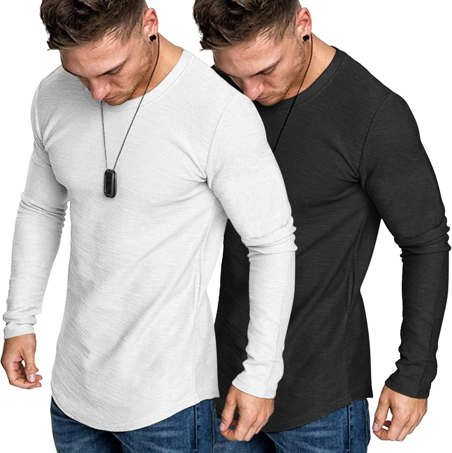 COOFANDY мужская футболка с длинным рукавом Muscle Fitted, 2 шт
COOFANDY мужская футболка с длинным рукавом Muscle Fitted, 2 шт
