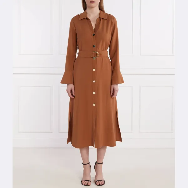 Платье-Рубашка с поясом Liu Jo, коричневый
Платье-Рубашка с поясом Liu Jo, коричневый