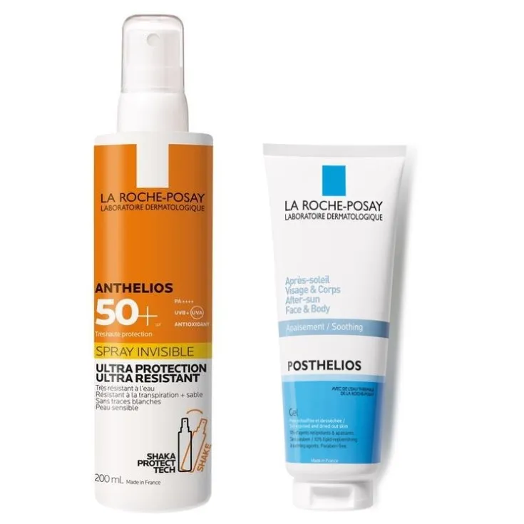La Roche Posay Anthelios Спрей Шака 200 мл + Posthelios после загара 100 мл Защита от солнца и после загара
La Roche Posay Anthelios Спрей Шака 200 мл + Posthelios после загара 100 мл Защита от солнца и после загара