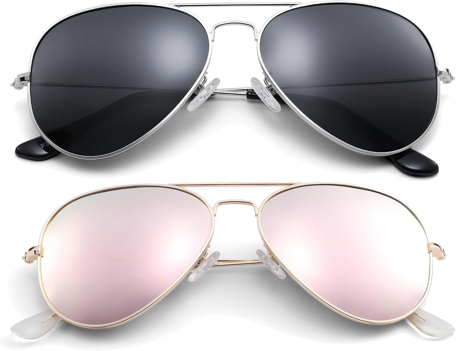 Солнцезащитные очки Pro Acme Aviator для мужчин и женщин, классические поляризованные, с защитой от УФ-излучения UV400, (2 Pairs) Gold Frame/Pink Mirrored Lens + Silver Frame/Smoke Lens
Солнцезащитные очки Pro Acme Aviator для мужчин и женщин, классические поляризованные, с защитой от УФ-излучения UV400, (2 Pairs) Gold Frame/Pink Mirrored Lens + Silver Frame/Smoke Lens
