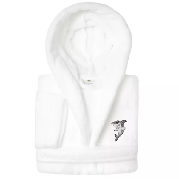 Детский плюшевый халат с капюшоном в виде акулы Linum Home Textiles, белый
Детский плюшевый халат с капюшоном в виде акулы Linum Home Textiles, белый