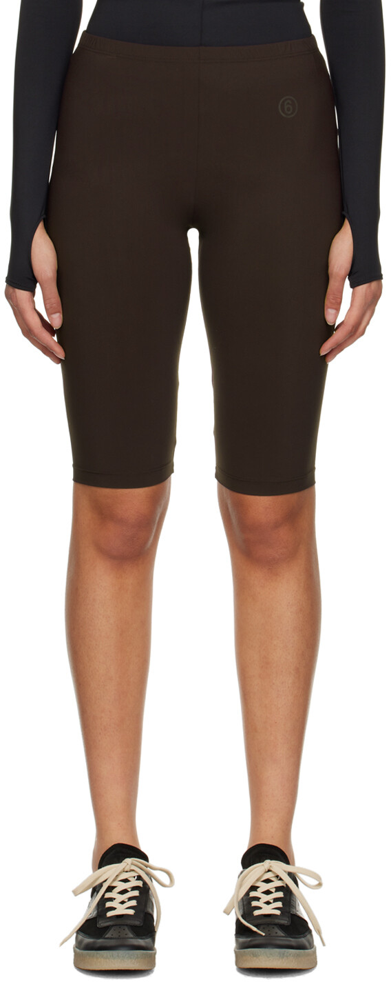 Коричневые шорты с принтом MM6 Maison Margiela
Коричневые шорты с принтом MM6 Maison Margiela