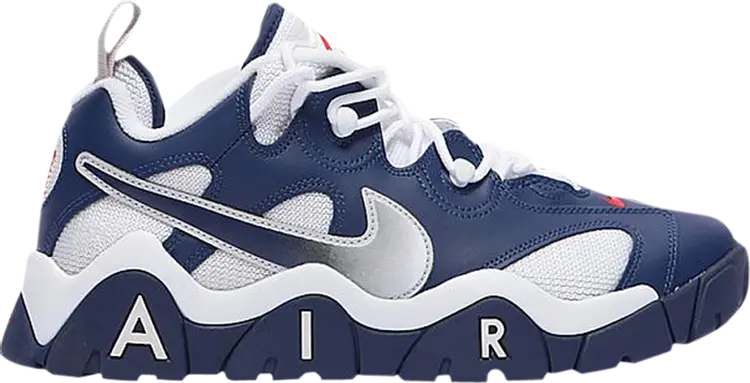 Кроссовки Nike Air Barrage Low GS 'USA', синий
Кроссовки Nike Air Barrage Low GS 'USA', синий