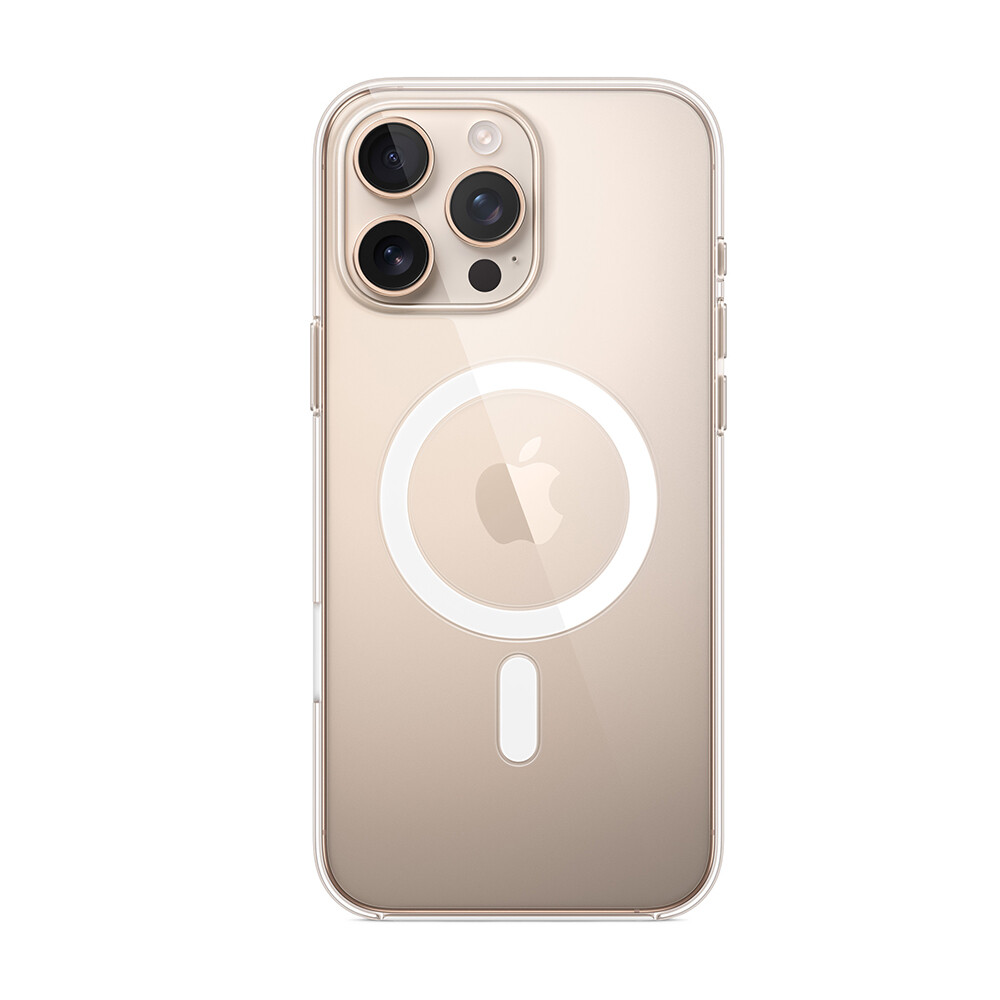 Чехол для Apple iPhone 16 Pro Max с MagSafe, прозрачный
Чехол для Apple iPhone 16 Pro Max с MagSafe, прозрачный