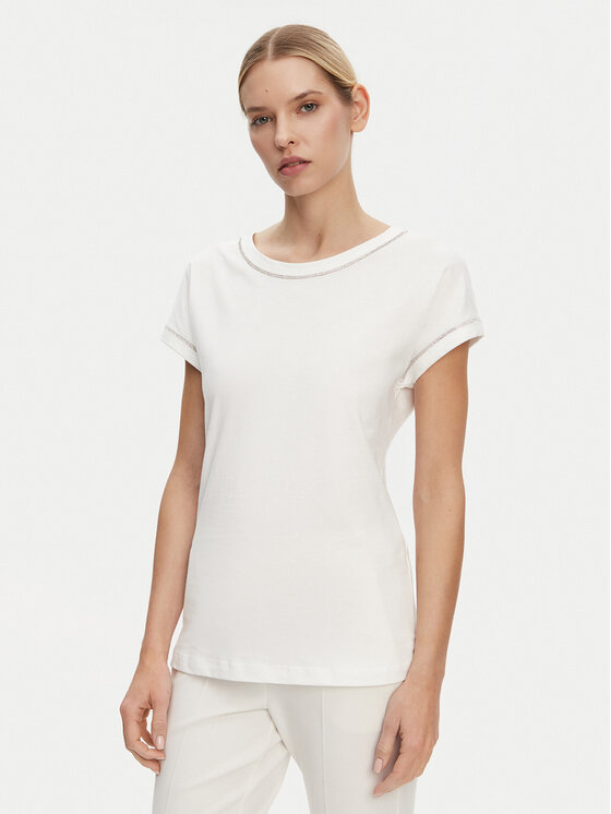 Футболка обычного кроя Brescello 542123 Luisa Spagnoli, белый 
Футболка обычного кроя Brescello 542123 Luisa Spagnoli, белый