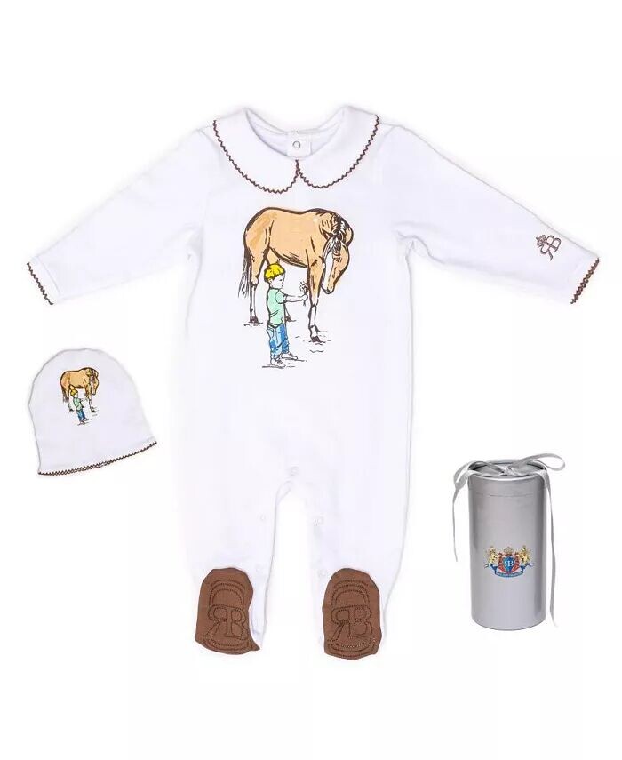 Комбинезон Baby Royal Baby из органического хлопка в перчатках и шапке в подарочной упаковке Royal Baby Collection, белый
Комбинезон Baby Royal Baby из органического хлопка в перчатках и шапке в подарочной упаковке Royal Baby Collection, белый