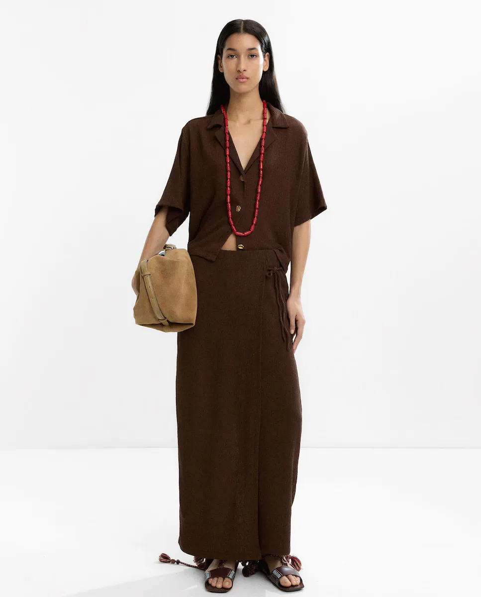 Женские брюки свободного кроя с накладкой и фактурной передней частью Parfois, темно-коричневый
Женские брюки свободного кроя с накладкой и фактурной передней частью Parfois, темно-коричневый