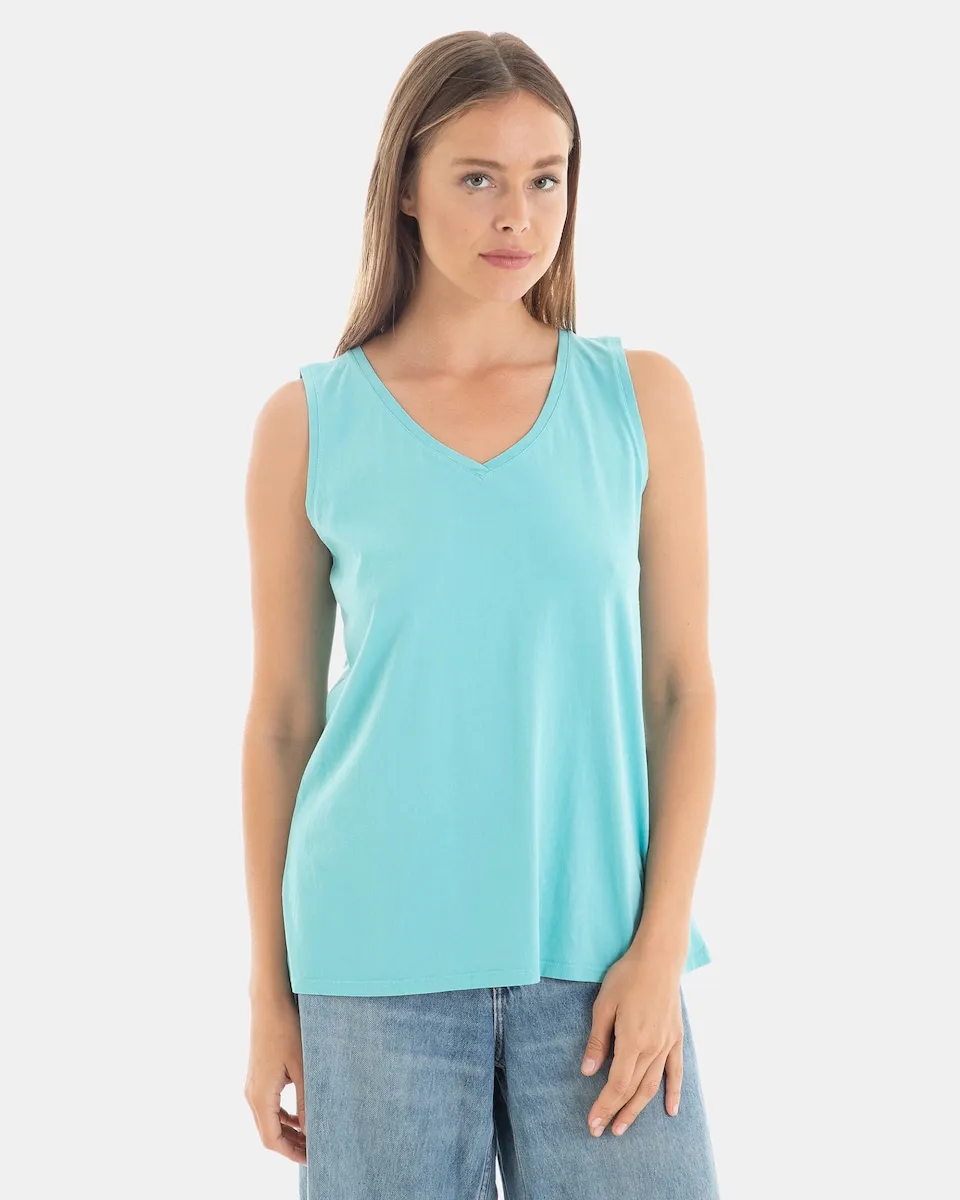 Женская футболка 100% хлопок без рукавов Massana, бирюзовый
Женская футболка 100% хлопок без рукавов Massana, бирюзовый