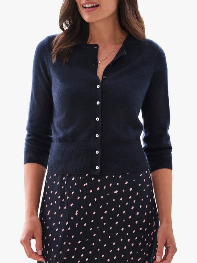 Укороченный кардиган из чистого кашемира Pure Collection, темно-синий
Укороченный кардиган из чистого кашемира Pure Collection, темно-синий