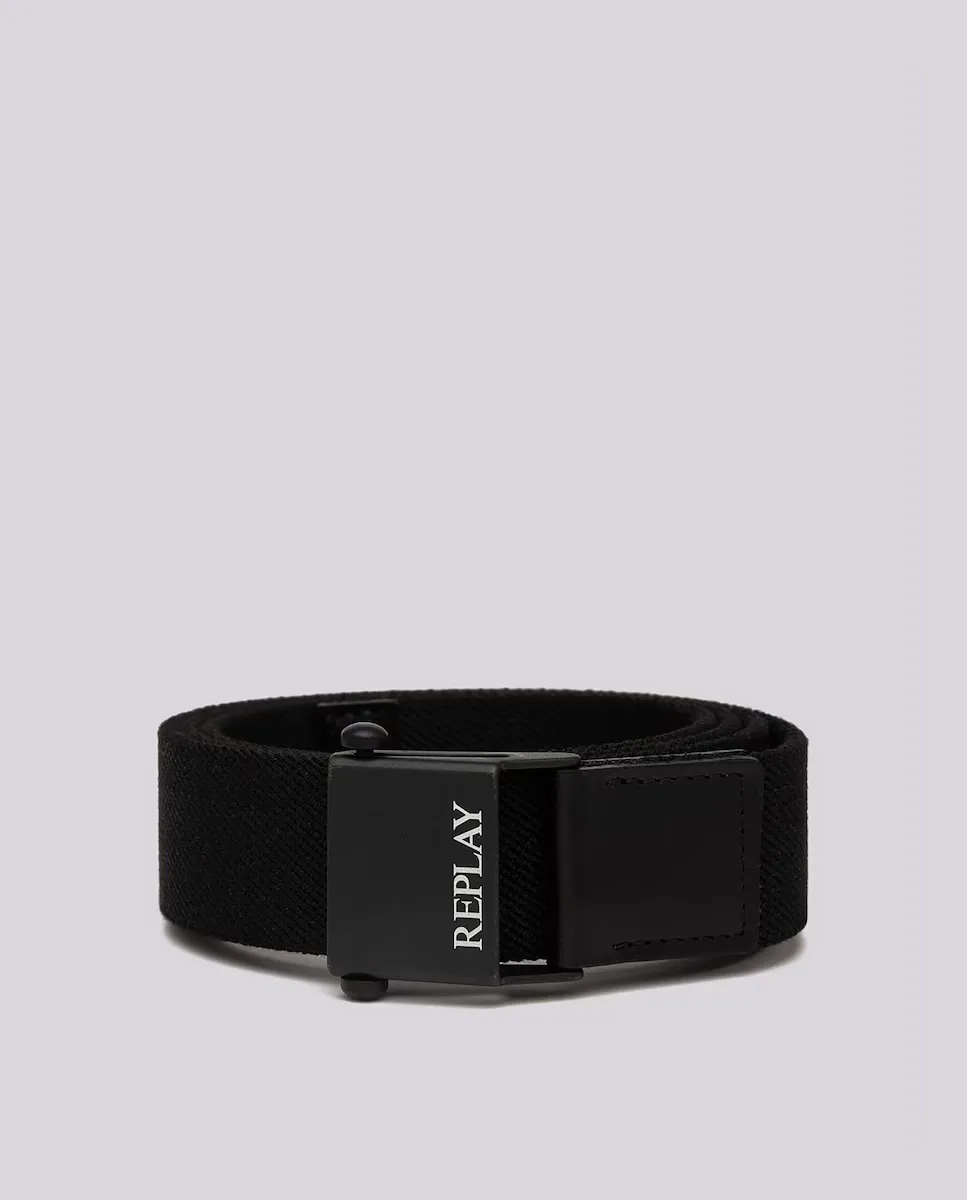 Мужской ремень с пряжкой, украшенной логотипом Replay, черный
Мужской ремень с пряжкой, украшенной логотипом Replay, черный