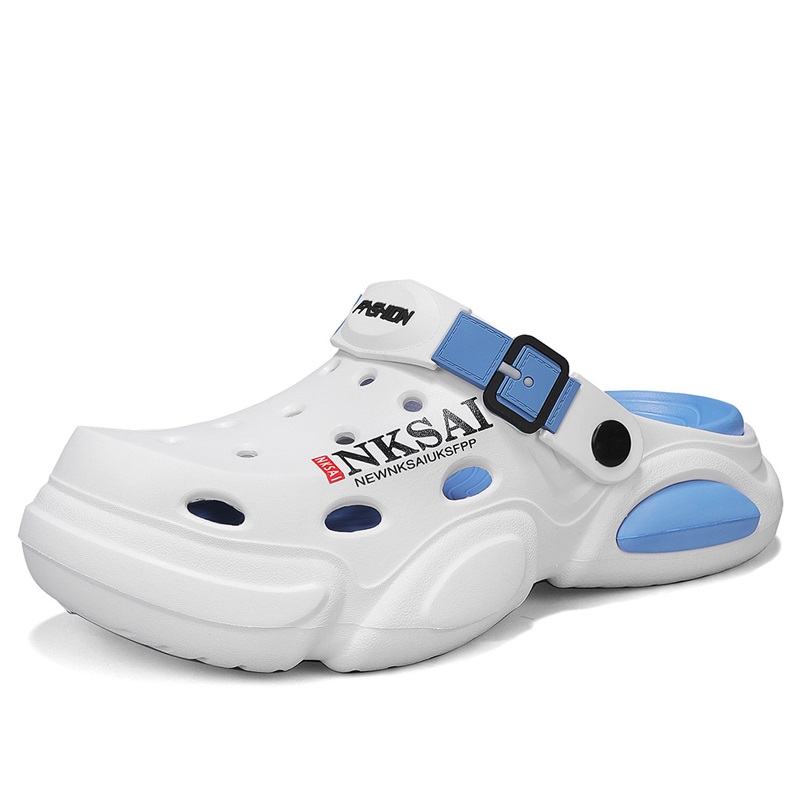 KUPE Клоги мужские бело-голубые, цвет White Blue 
KUPE Клоги мужские бело-голубые, цвет White Blue