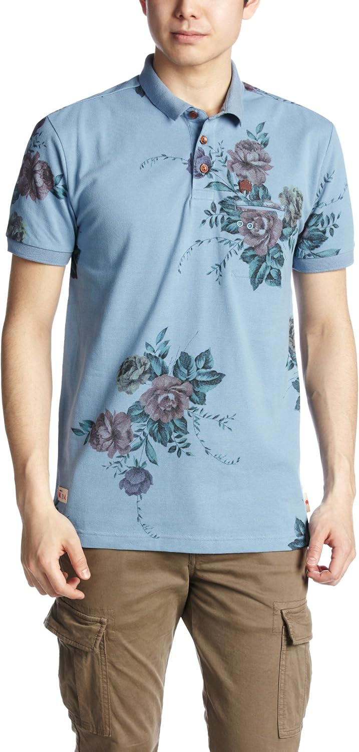 Классическая поло-рубашка Marshall Artist с цветочным принтом, синий/стальной
Классическая поло-рубашка Marshall Artist с цветочным принтом, синий/стальной