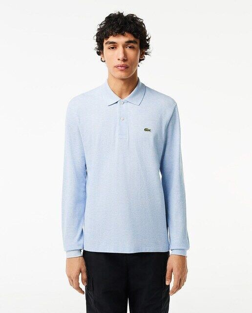 Мужская классическая рубашка-поло из пике с длинными рукавами Lacoste, светло-синий
Мужская классическая рубашка-поло из пике с длинными рукавами Lacoste, светло-синий