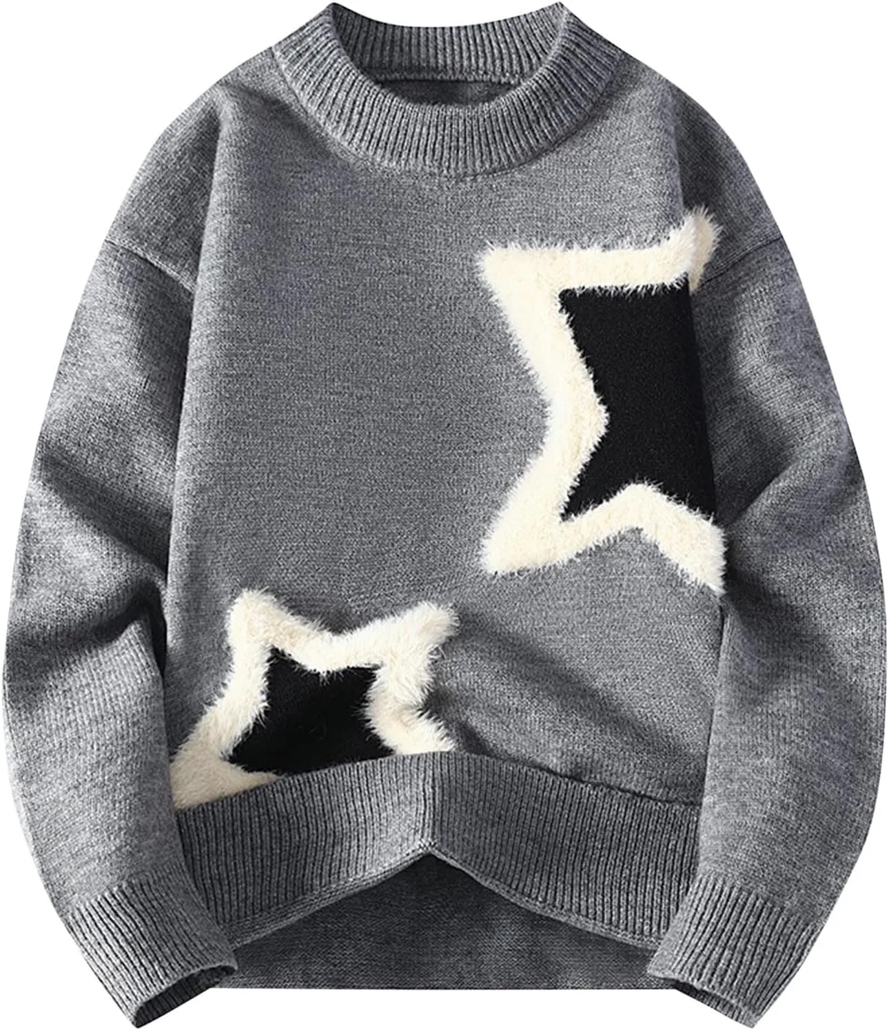 Мужской свитер с круглым вырезом и кабельной вязкой
Мужской свитер с круглым вырезом и кабельной вязкой