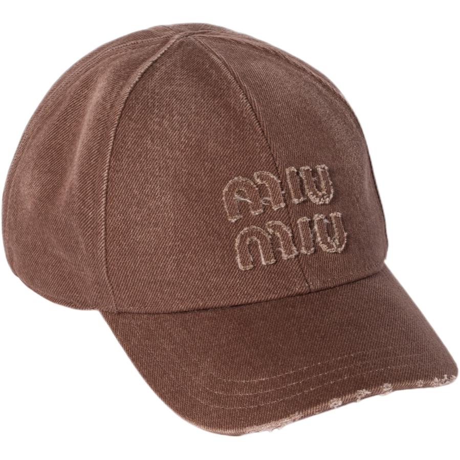 MIU MIU Хлопковая бейсболка унисекс коричневая, Brown
MIU MIU Хлопковая бейсболка унисекс коричневая, Brown