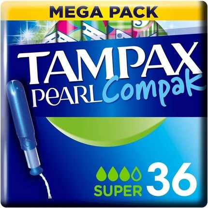 Тампоны Tampax Pearl Compak Super с аппликатором 36X
Тампоны Tampax Pearl Compak Super с аппликатором 36X