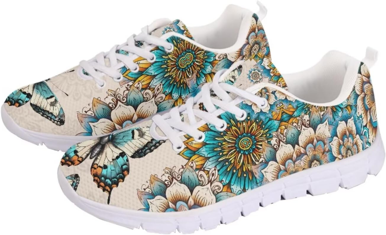 Кроссовки chaqlin для женщин и мужчин, дышащие сетчатые беговые кроссовки, противоскользящие повседневные спортивные прогулочные кроссовки, Boho Mandala Butterfly
Кроссовки chaqlin для женщин и мужчин, дышащие сетчатые беговые кроссовки, противоскользящие повседневные спортивные прогулочные кроссовки, Boho Mandala Butterfly