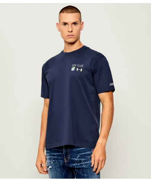 Футболка Arnott St. Barth x Gin Club Regular fit St.Barth, синий 
Футболка Arnott St. Barth x Gin Club Regular fit St.Barth, синий