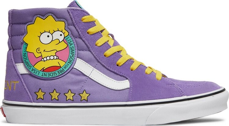 Кеды Vans The Simpsons x Sk8-Hi Lisa 4 Prez, фиолетовый 
Кеды Vans The Simpsons x Sk8-Hi Lisa 4 Prez, фиолетовый